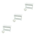 thumbnail image 4 of Youkk Mini-House Wash Basin With Drawer Furnishing Model Scale for Micro Bathroom Accessory Decoration Photography Kitchen Sink White 3Set, 4 of 6