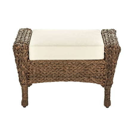 W Unlimited Rustic Collection Outdoor Faux Sea Grass Garden Patio Ottoman