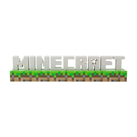 Minecraft Logo Light – Officially Licensed Merchandise, 2 Light Modes, Battery or USB Operated, Bedroom or Game Room Decor for Gamers | Paladone