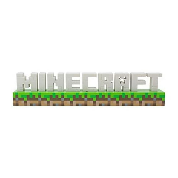 Minecraft Logo Light – Officially Licensed Merchandise, 2 Light Modes, Battery or USB Operated, Bedroom or Game Room Decor for Gamers | Paladone