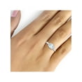 thumbnail image 4 of JewelersClub Aquamarine Ring December Birthstone Jewelry – 1 1/7 Carat Aquamarine Sterling Silver Ring Jewelry with White Diamond Accent – Gemstone Rings with Hypoallergenic Sterling Silver, 4 of 4