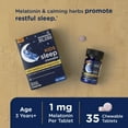 thumbnail image 3 of Mommy's Bliss Kids Sleep Chewable, Grape, Dietary Supplement, Contains Melatonin, Magnesium & Calming Herbs, 35 Count, 3 of 9