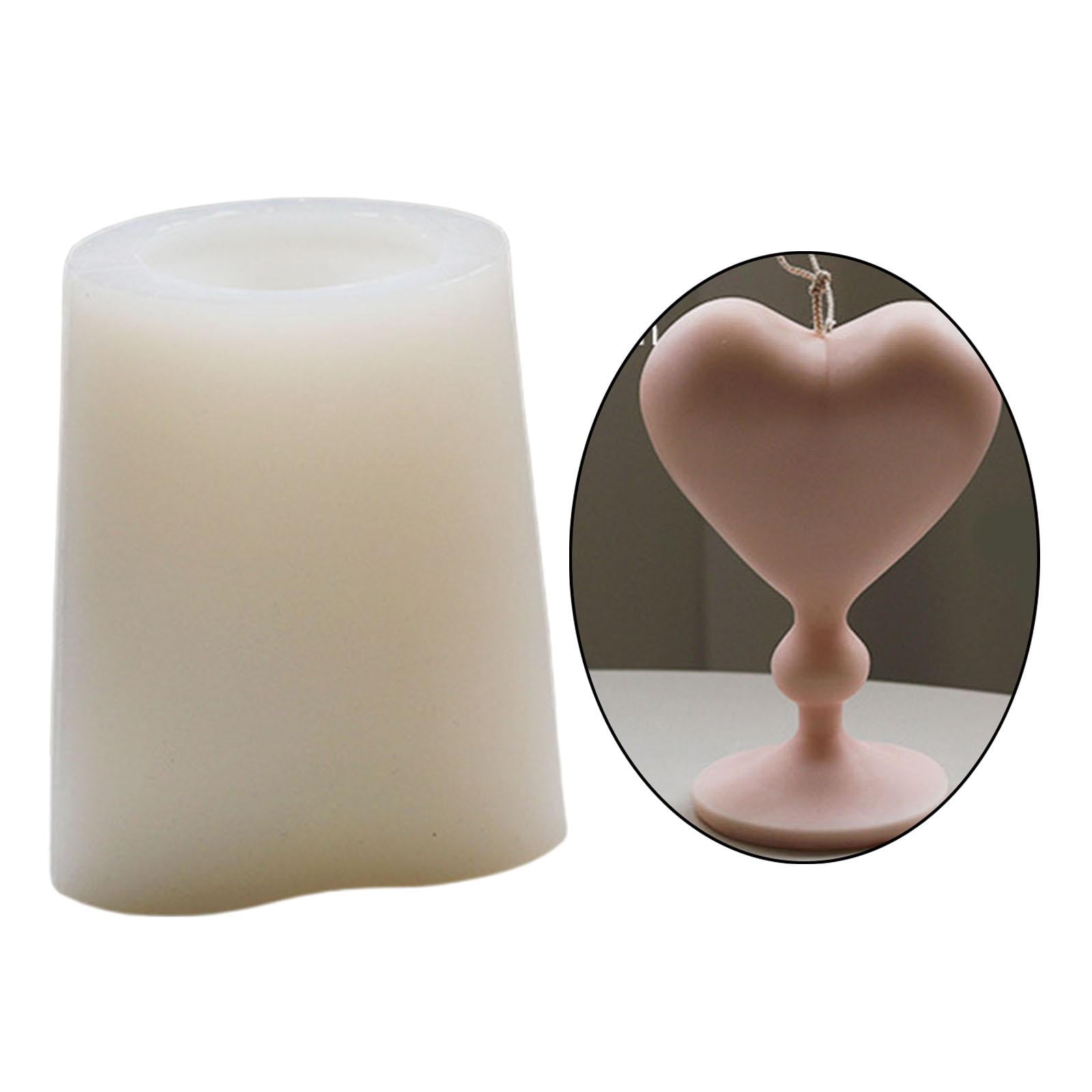 FVDPWYE Durable Candle Mould Handmade Perfume Candle Making Wax Silicone Mold Craft Heart