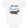 thumbnail image 3 of Inktastic Whale, Hello Cute Whale Shark with Bubbles Boys or Girls Baby Bodysuit, 3 of 5