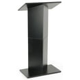 thumbnail image 1 of Portable Lectern, Lightweight Column Podium with Folding Design for Transport, Carrying Bag Included - Black, 1 of 4