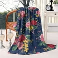 thumbnail image 2 of Pioneer Flower Blanket,Comfortable Soft Flannel Throw Blanket,All Season,Warm Lightweight Blankets for Sofa Bed Couch Living Room Chair,40"x50"(100x130cm), 2 of 4