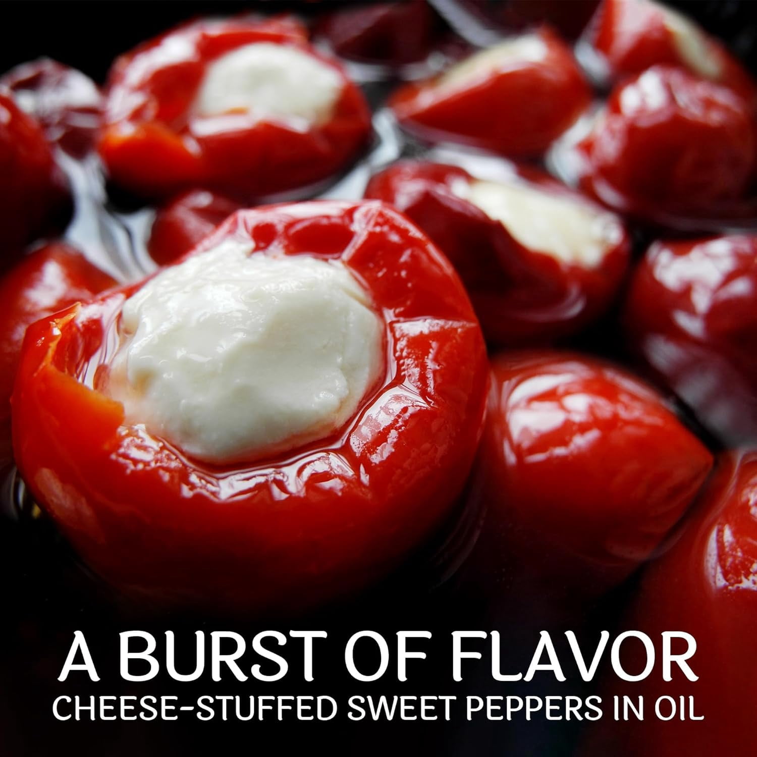 Pack of 6, Sable & Rosenfeld Tipsy Tapas Cheese Stuffed Sweet Peppers, 8.8 oz