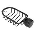 thumbnail image 4 of Hanging Faucet Storage Rack Adjustable Sink Dishcloth Sponge Drainer Rack for Kitchen Bathroom Black, 4 of 6