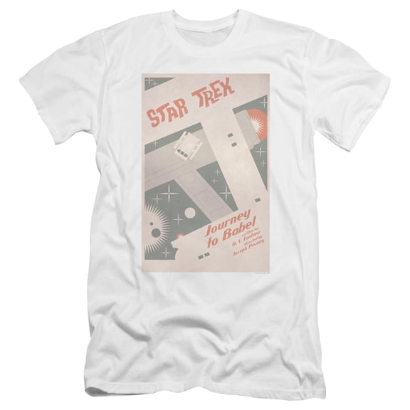 Star Trek Tos Episode 39 Premium Canvas Adult Slim Fit 30/1 T-Shirt White