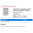 thumbnail image 2 of Head Bolt Set - Compatible with 1993 - 2005 GS300 3.0L 6-Cylinder 1994 1995 1996 1997 1998 1999 2000 2001 2002 2003 2004, 2 of 2