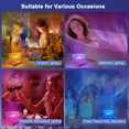 thumbnail image 5 of northern lights projector，16-Color Gradient Rotating Water Lamp with Remote Control, Beach-Themed Northern Lights Projector, Plastic Base Suitable for Offices, Bedrooms (Cube, Rechargeable), 5 of 6