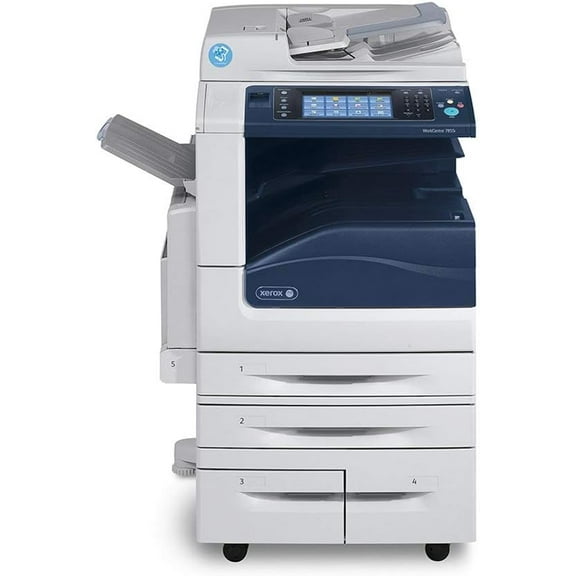 Xerox WorkCentre 7845i Tabloid/Ledger-Size Color Multifunction Copier – 45ppm, Copy, Print, Scan, Auto Duplex, Network, 2 Trays, High-Capacity Tandem Tray