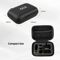 thumbnail image 5 of RHEA- Ccz Zc02 Earbuds Case With Carabiner, Eva Iem Case For In Ear Monitors, In Ear H, 5 of 6