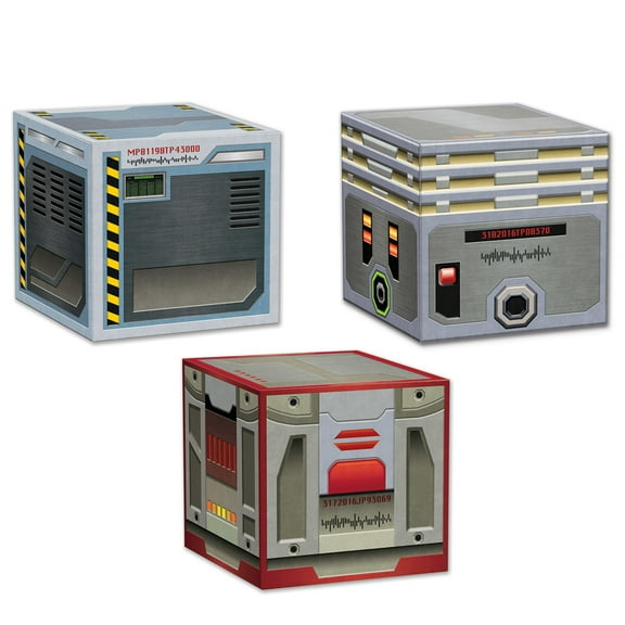 Smuggler'S Crates Favor Boxes 3 1 By 4" X 3 1 By 4"- 12 Pack(3 Per Package)