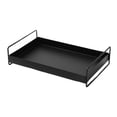 thumbnail image 3 of Bandeja para servir, plato moderno para Bandeja de postres de frutas, taza de té, hervidor de agua, soporte para té, bebidas, comidas, mesa de centro Negro, 3 of 8