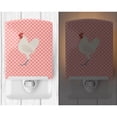 thumbnail image 2 of Caroline's Treasures BB7837CNL German Langshan Chicken Pink Check Ceramic Night Light, 6x4x3", multicolor, 2 of 2