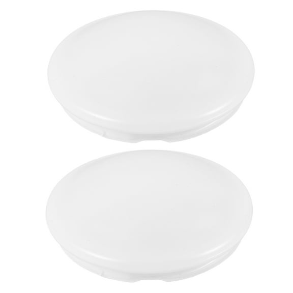 2pcs White Plastic Flush Mount Lamp Shades Recessed Light Covers for Ceiling Home Office Classroom