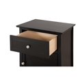thumbnail image 4 of Glory Furniture Izzy 1 Drawer/1 Storage Door Wood Nightstand End Table, Black, 4 of 7