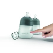 Nanobebe 2 Pack Grey Bottles + Paci