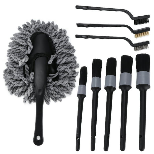 Auto Cleaning Brush,9pcs Detailing Dusting Brushes Detailing Brush