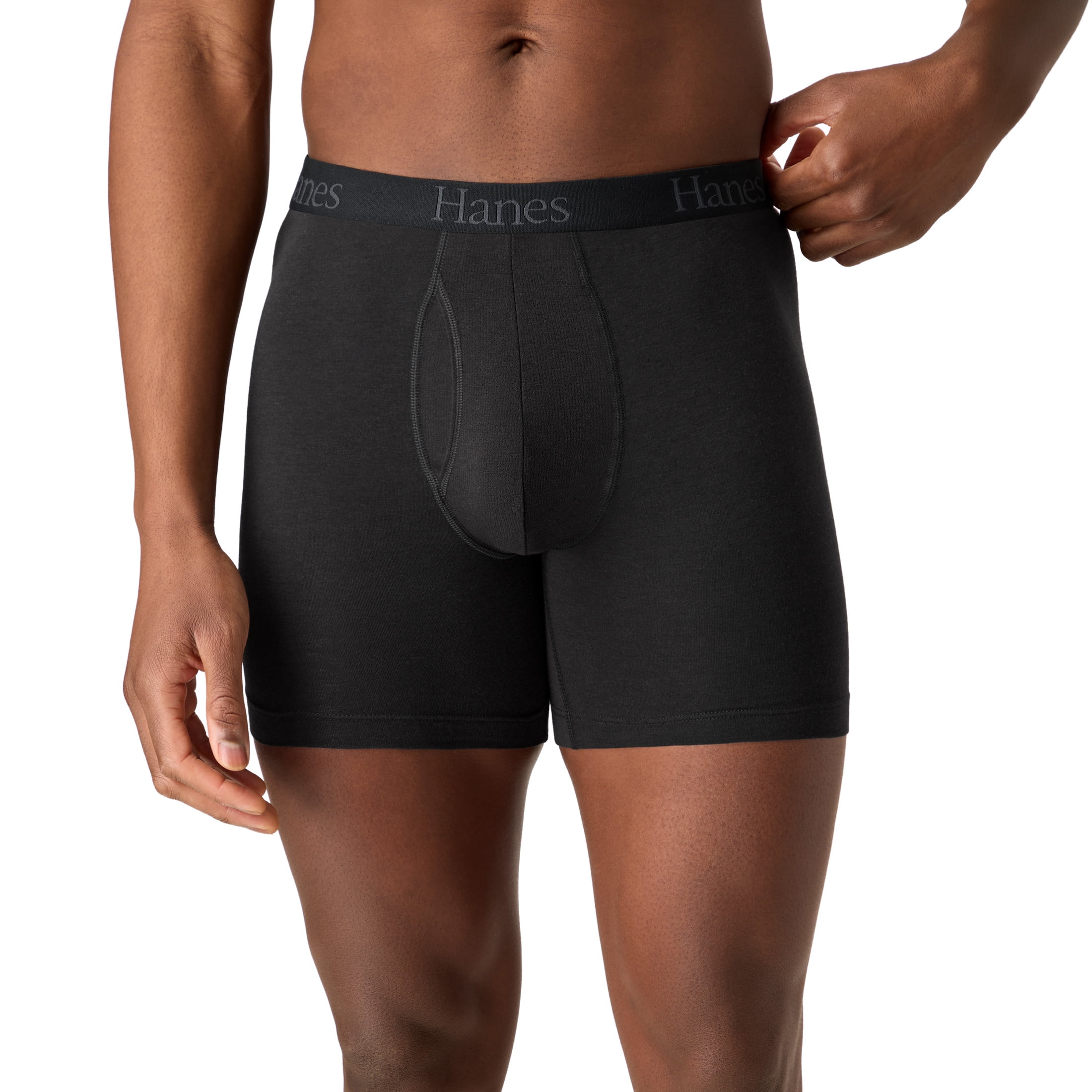 Hanes Mens Underwear Boxer Briefs, 3-Pack, Comfort Flex Fit Total Support Pouch CFFSF3
