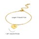 thumbnail image 4 of Sonducket con colgante de corazón hueco, pulseras encantadoras que combinan con todo, joyería femenina elegante y sencilla, Navidad y Halloween Accesorios de disfraces Dorado Sonducket AP014972-02, 4 of 6