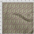 thumbnail image 4 of oneOone Cotton Cambric Brown Fabric Tropical Leaf Sewing Material Print Fabric By The Yard 42 Inch Wide, 4 of 5