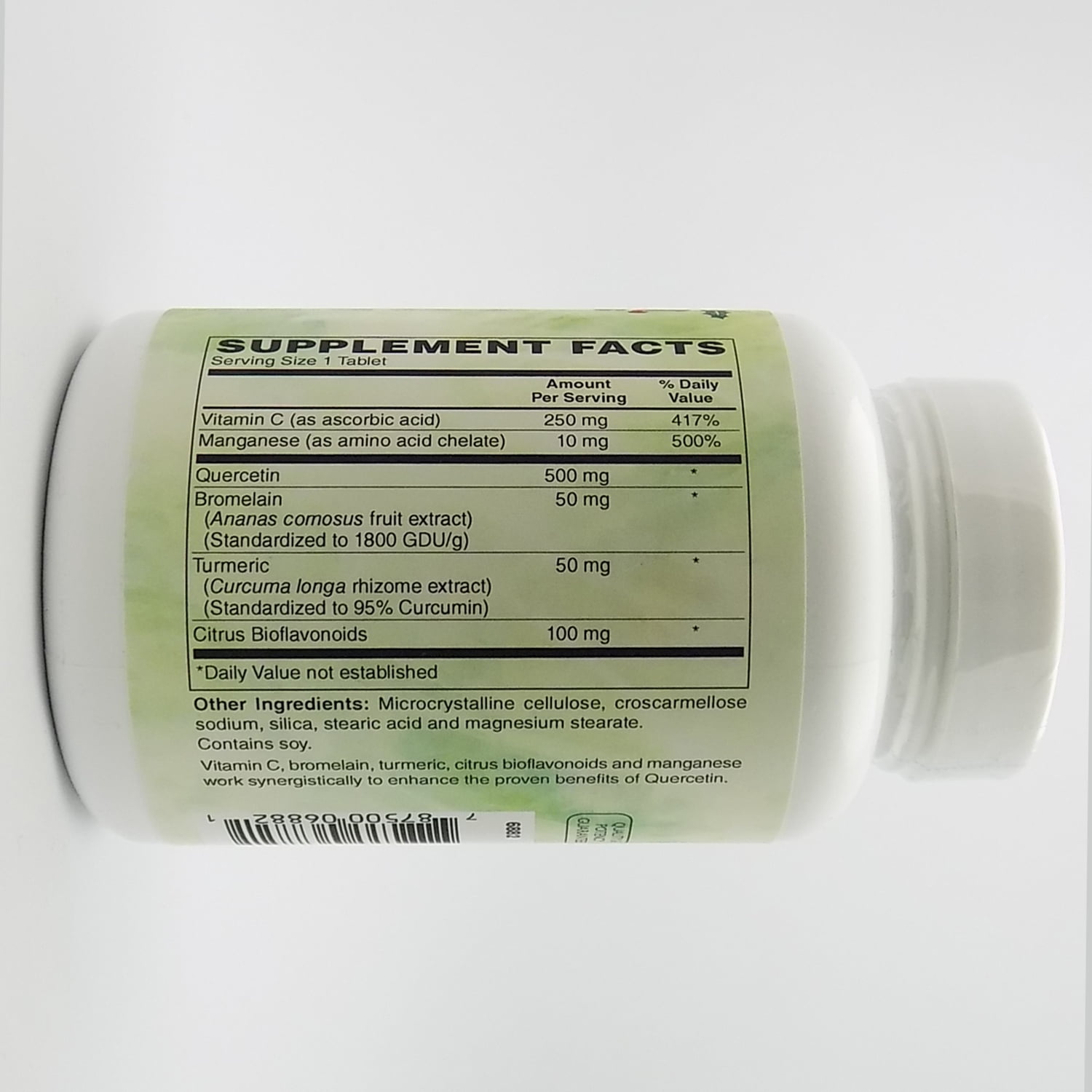 Holly Hill Health Foods, Quercetin Plus 500 MG, Allergy and Immune Health, 100 Tablets