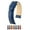Blue Band / Gold Buckle, variant on HIRSCH Duke Alligator Grain Calf Leather Watch Strap - Red Band / Silver Buckle - L - 20mm