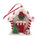 thumbnail image 3 of Christmas Village House Figurine Pendant, Christmas Tree Hanging Ornament Charm Pendant for Festival, Office, Wreath Garland, 3 of 5