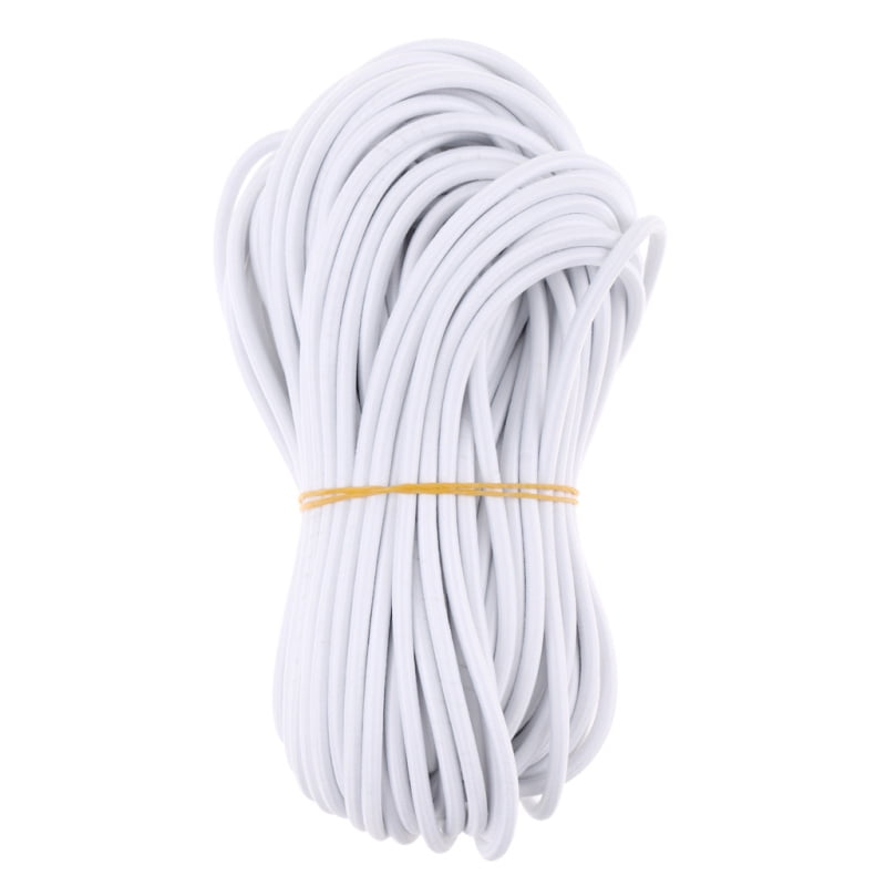 EXTRA STRONG WHITE ELASTIC BUNGEE ROPE SHOCK CORD TIE DOWN 4-12 MM 