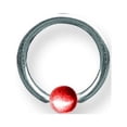 thumbnail image 2 of SGSS Captive w Miracle Bead 14G (1.6mm) 3/8 (10mm) Dia w 4mm Captive Mi Stainless Steel, 2 of 2
