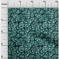 thumbnail image 2 of oneOone Cotton Poplin Twill Teal Green Fabric Abstract Dress Material Fabric Print Fabric By The Yard 56 Inch Wide, 2 of 4