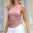 thumbnail image 1 of Liquidation d'Économies! Débardeur d'Été pour Femmes BEFOKA, Débardeur Décontracté pour Femmes, Débardeur d'Été pour Femmes Couleur Unie Col Rond avec Poche Sans Manches, 1 of 5