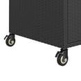 thumbnail image 6 of vidaXL Bar Cart with Drawer Black 39.4"x17.7"x38.2" Poly Rattan, 6 of 6