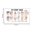 thumbnail image 4 of Baby'S First Birthday Growth Commemoration Photo Frame Display Stand, Children'S Photo Record Grid Album Wall-Mounted With Customizable Photos, 4 of 5