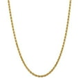 thumbnail image 6 of 14K Yellow Gold 4mm Diamond Cut Rope With Lobster Clasp Chain 16 IN, 6 of 6