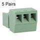 thumbnail image 2 of Bloque terminal enchufable de 3 pines, paso de 3.81 mm (3.5 mm) conector PCB macho y hembra 5 pares, 2 of 4