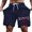 b-347Navy1438, variant on Men Casual Shorts Lightweight Summer Wear With Letter Print For Daily And Leisure Activities Outdoor Male Versatile Bottoms