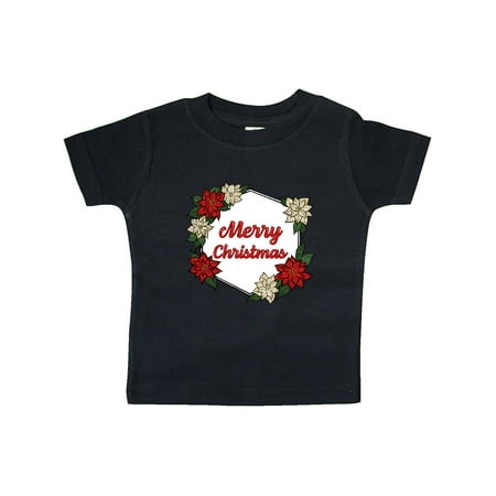 

Inktastic Merry Christmas Poinsettia Gift Baby Boy or Baby Girl T-Shirt