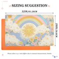 thumbnail image 6 of Yayeee Doormat for Indoor Entrance 32" x 20" Non Slippery Floor Rug, Purple Rainbow Clouds, 6 of 8