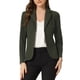 thumbnail image 1 of BLAZER DE TRABAJO PARA MUJER INSPIRADOR CHIC CON SOLAPA Y MANGAS LARGAS, TRAJE BLAZER EN VERDE EJÉRCITO, TALLA XL, 1 of 6