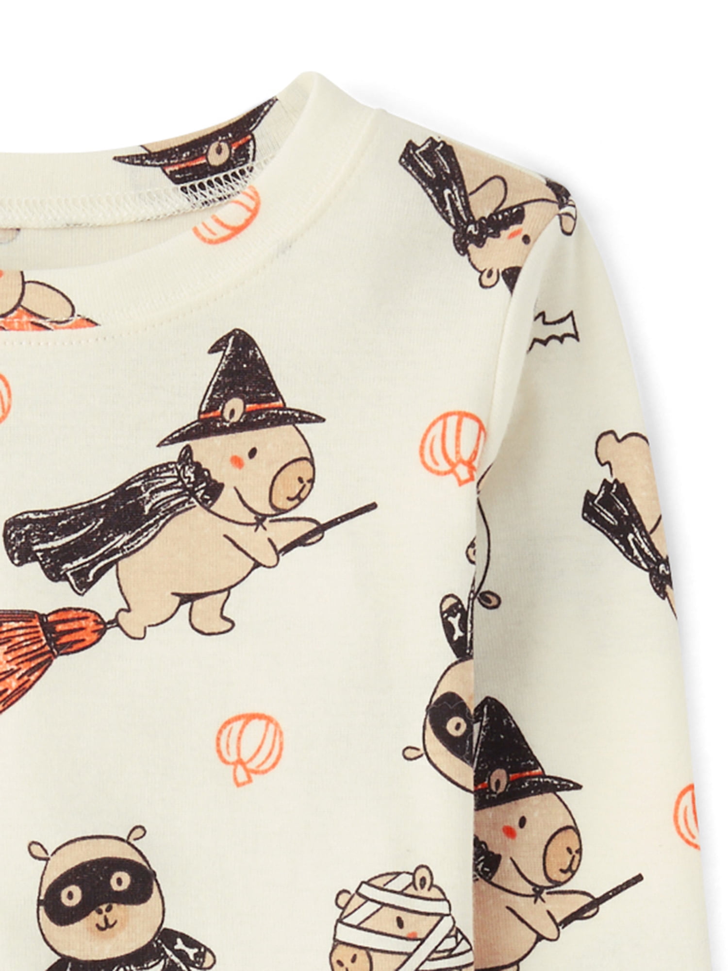 The Children's Place Kids Long Sleeve Halloween Capybara Snug Fit Cotton PJs, Sizes 4-16