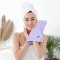 thumbnail image 3 of REGALWOVEN Cotton Washcloth, Absorbent and Low Linting Face Towel for Bathroom 13' x 13' Purple 4pk, 3 of 7