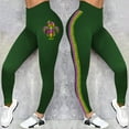 thumbnail image 4 of MSJUHEG Mardi Gras Pants for Women Flare Leggings for Women Leggings for Women Leggings with Pockets for Women Plus Size Leggings Womens Leggings Mardi Gras Pants Green S, 4 of 6