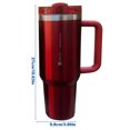thumbnail image 2 of Vaso aislado al vacío de acero inoxidable taza caliente de 40oz taza de café rosa claro rosa, 2 of 4