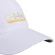 thumbnail image 3 of Gorra adidas Saturday para mujer, corte holgado, color blanco/casi amarillo/naranja, 3 of 7