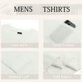 thumbnail image 6 of GENTS BLISS Long Sleeve Men Shirts Crew Neck Waffle Shirts for Men Lightweight Men T shirts with Pocket, 6 of 9