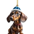 thumbnail image 2 of DQrwqpou Adorno navideño para perro dibujos animados acrílico para perro suministros para fiesta en casa (H-1), 2 of 5