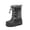 BLACK/GREY/RED, variant on Kids Boys & Girls Knee High Waterproof Insulation Non-Slip Outdoor Winter Snow Boots KNORTH BLACK/NEON/GREEN Size 1 Little Kid